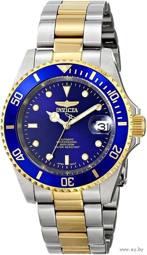 Часы Invicta Mako Pro Diver новые с автоподзаводом и жёлтым ротором. Механика. Водостойкость 200 м по ISO 22810.