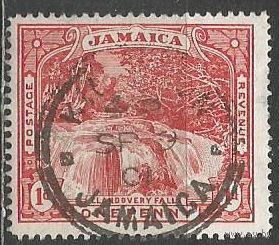 Ямайка. Водопад. 1900г. Mi#31.