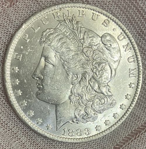 Монета 1 доллар 1 год. США. Доллар Моргана. Монетный двор O Новый Орлеан