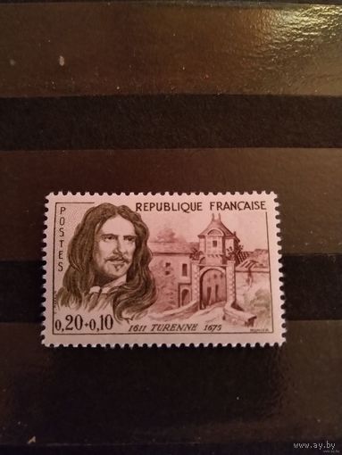 1960 Франция персоналии искусство культура клей MNH** 5-9