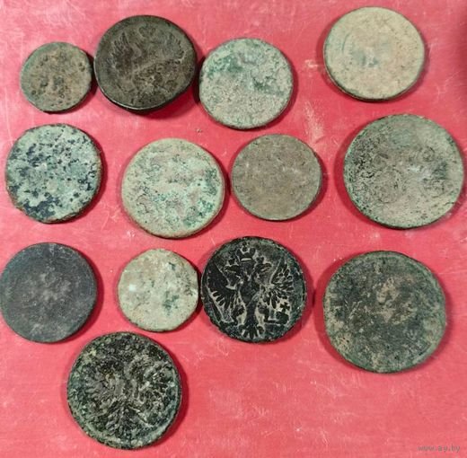 Лот монет ри 13шт.