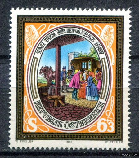 Австрия - 1987г. - день марки - 1 марка - полная серия, MNH [Mi 1907]. #3-WB-Z-1-22