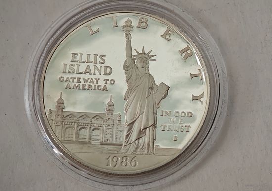 Серебро 1986 год США доллар