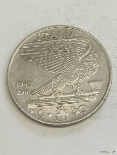 Италия 50 сентизим 1940