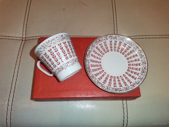 Кофейная пара ЛФЗ, времён СССР, без сколов и трещин.