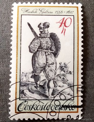 Марка Чехословакия 1983 год Искусство