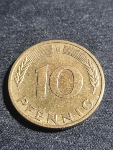 Германия 10 пфеннигов 1985 G