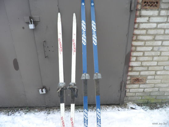 Ретро-лыжи Телеханы БССР 2 пары,для интерьера и не только времён СССР 70-80-е г.С рубля.