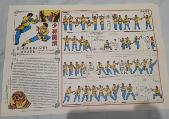 Плакат. Шаолиньский лохань. 1990 г.