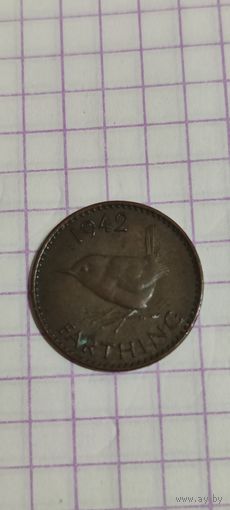 Великобритания 1 фартинг 1942