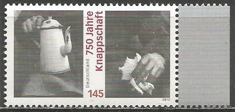 Германия. 75 леn Корпусу шахтёров. 2010г. Mi#2831.