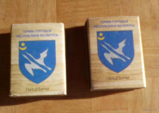 Ганцевичи (2 разных). Гербы городов Республики Беларусь. Возможен обмен