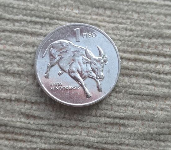 Werty71 Филиппины 1 писо песо 1993  Бык Филиппинские острова