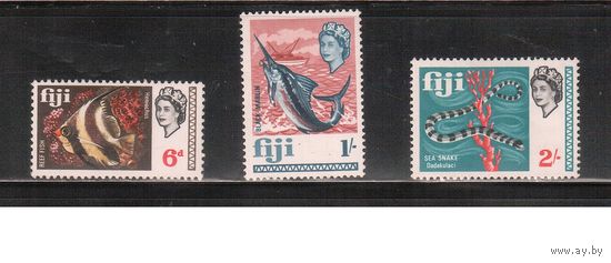 Фиджи-1968(Мих.217-222) , ** , Морская  Фауна, Рыбы