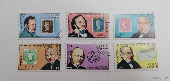 Куба 1990.  150-летие черного пенни. Полная серия