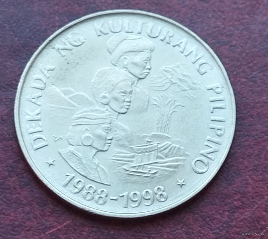 Филиппины 1 писо, 1989 Десятилетие Филиппинской культуры