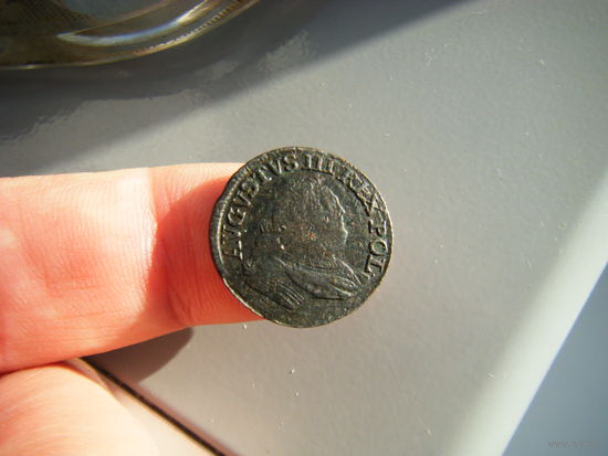 Грош 1755г. Август-III (1733-1763г.) СОСТОЯНИЕ!.