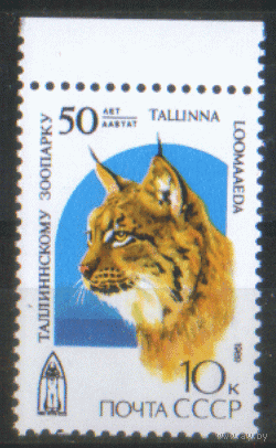 Заг. 6029. 1989. 50 лет Таллинскому зоопарку. ЧиСт.
