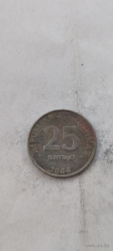Филиппины 25 сентимо 2004