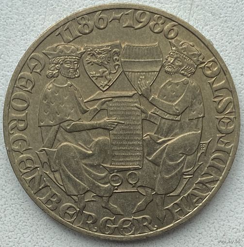 Австрия 20 шиллингов 1986 г. 800 лет со дня подписания Санкт-Георгенбергского договора