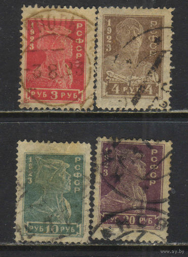 Россия РСФСР 1923 Красноармеец Рабочий Стандарт #100-1,103-4