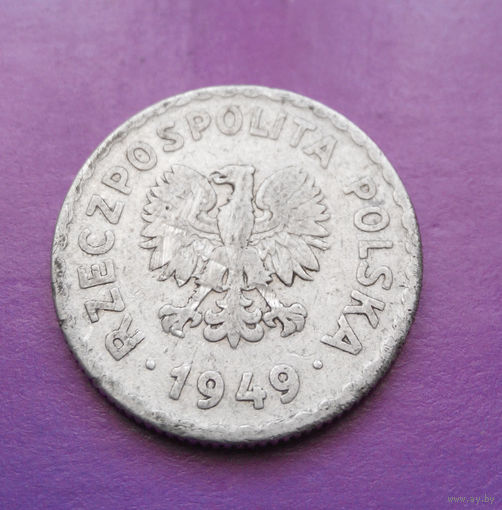 1 злотый 1949 Польша Al #02