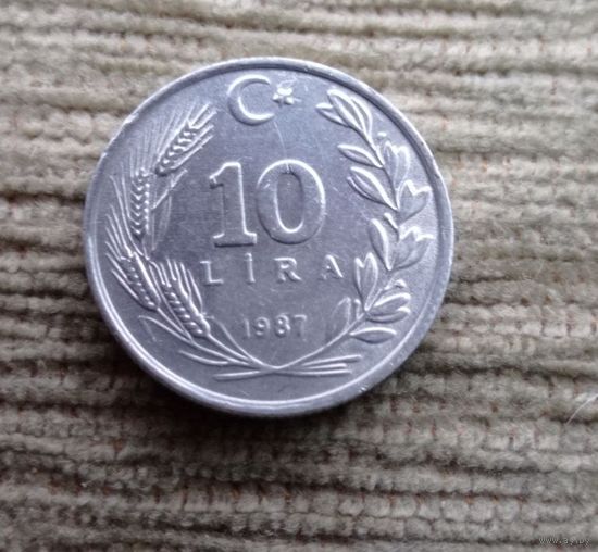 Werty71 Турция 10 лир 1987
