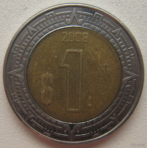 Мексика 1 песо 2008 г.