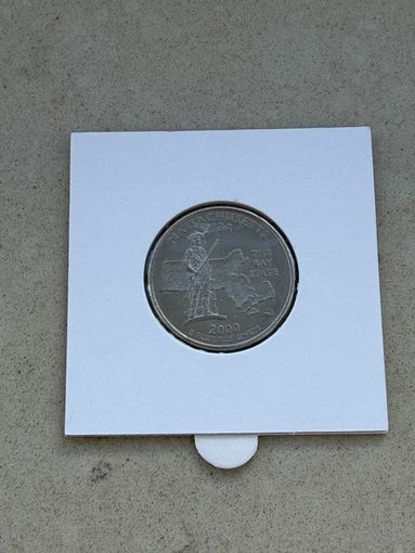 25 центов США штат Массачусетс (2000 P)