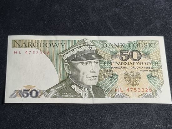 Польша 50 злотых 1988 UNC