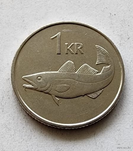 Исландия 1 крона, 1989