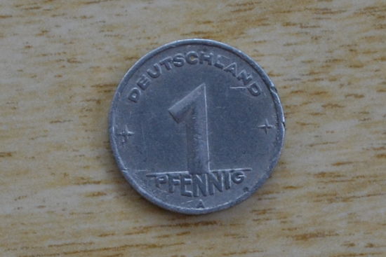 ГДР 1 пфенниг 1950