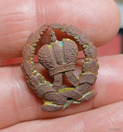 Знак чиновника удельного ведомства,Российская империя,остатки позолоты