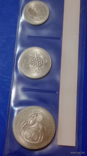 Кипр набор монет 1963,1970 unc. 1,5,25, 50,100 милей
