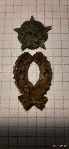 Кокарда красного командира. но может и две. одним лотом.