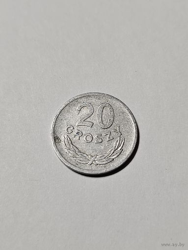 Монета ,,20 грошей'' Польша 1972 г.