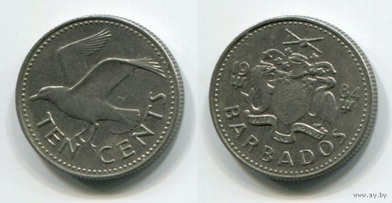 Барбадос. 10 центов (1984, XF)