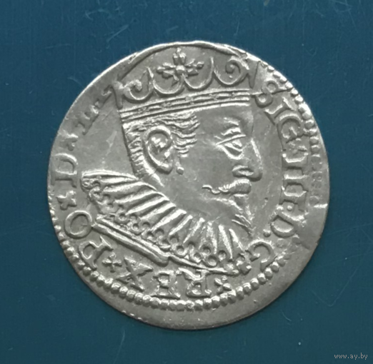 Сигизмунд III - 3 гроша (трояк) - 1597 год - Рига - С 1 рубля! - РАСПРОДАЖА! Смотрите другие мои лоты!