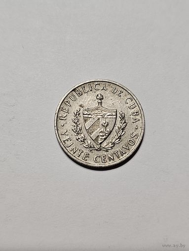 Монета 20 сентаво Куба 1962 г.
