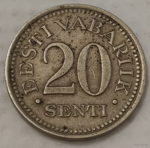 Эстония 20 сентов, 1935 (2-4-49)