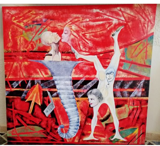 Картина Ляйдемер Тамара "Блажен, кто в сети", х. Акрил, 100 х100см., 2010 г.