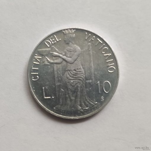 Ватикан 10 лир 1980 г.