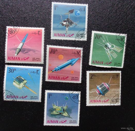 Княжество  Аджман.  Космические исследования. Дата выпуска: 1968-05-03