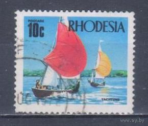 [1692] Родезия 1970. Спорт.Яхты.Парусники. Гашеная марка.
