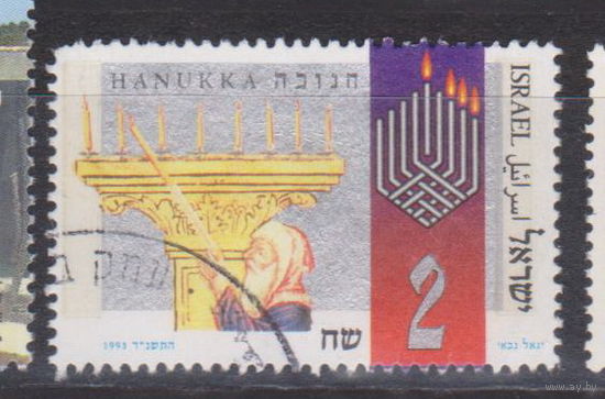 Праздник Ханука Израиль 1993 год лот 15 около 20 % от каталога по курсу 3 р