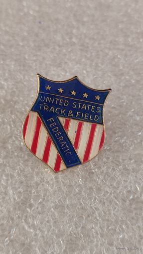 Значек знак Федерации легкой атлетики США,200 лотов с 1 рубля!!!