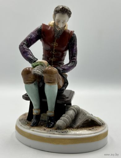 Дон Кихот. Capodimonte. Италия. Работа. Редкость. С рубля!