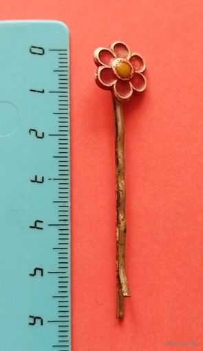 Распродажа украшений из бабушкиной шкатулки. Заколка металлическая. С рубля. Без минимальной цены