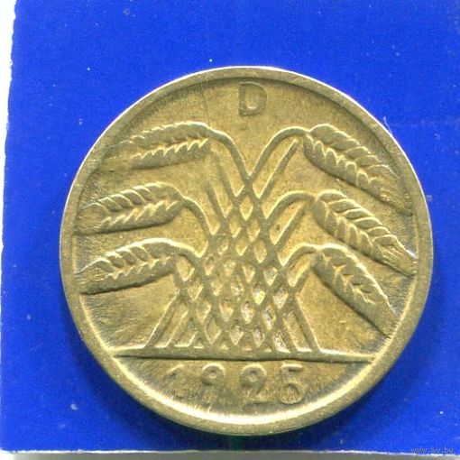 Германия 5 пфеннигов , рейхспфеннигов 1925 D