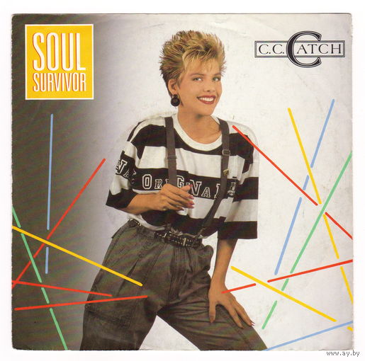 Конверт C.C. Catch - Soul Survivor, 1987 (7", Single, Hansa 109 419)
